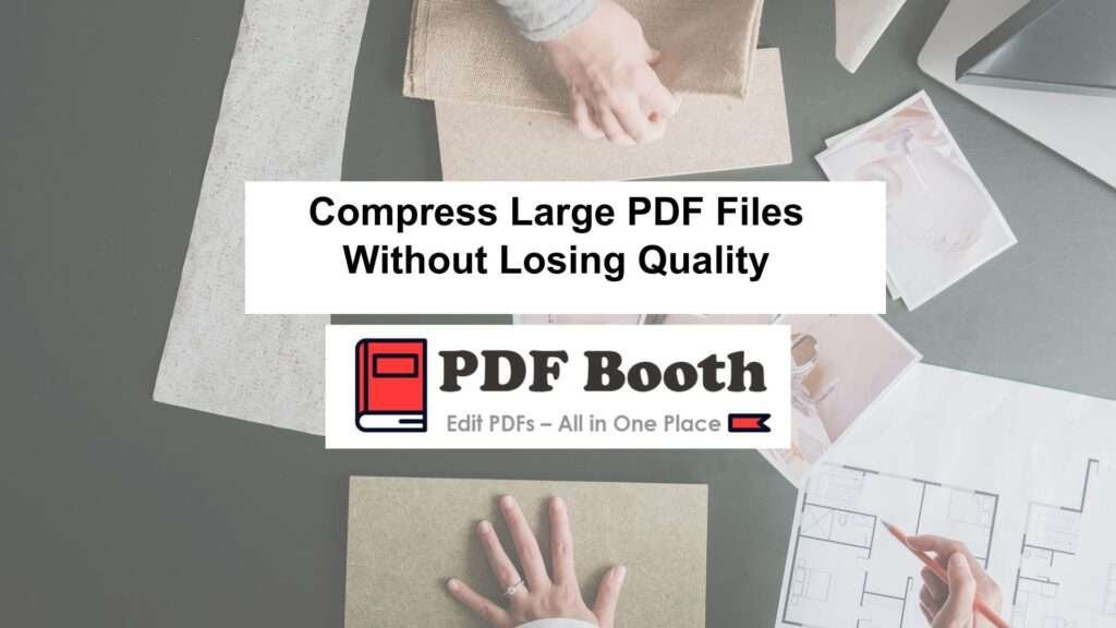 Compress Large PDF Files Without Losing Quality PDF Booth